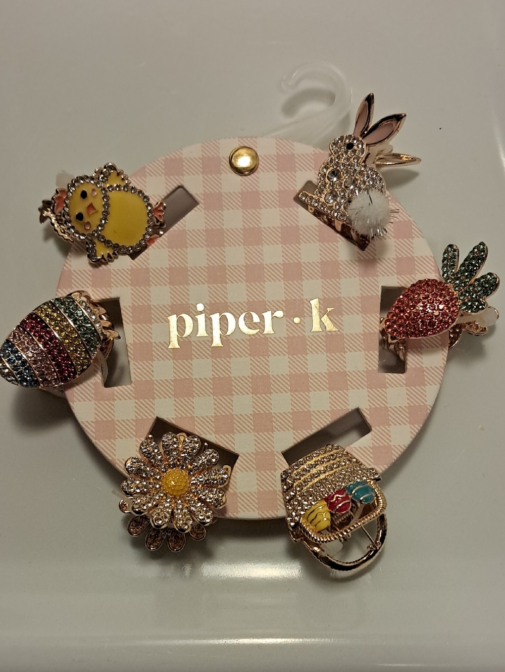 Piper Kids Sparkly Spring Charm Hair Clips SPRING THEMED